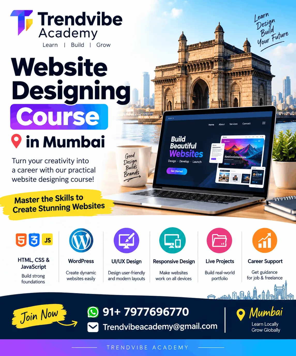 Read more about the article Website Designing Course in Mumbai | Trendvibe Academy